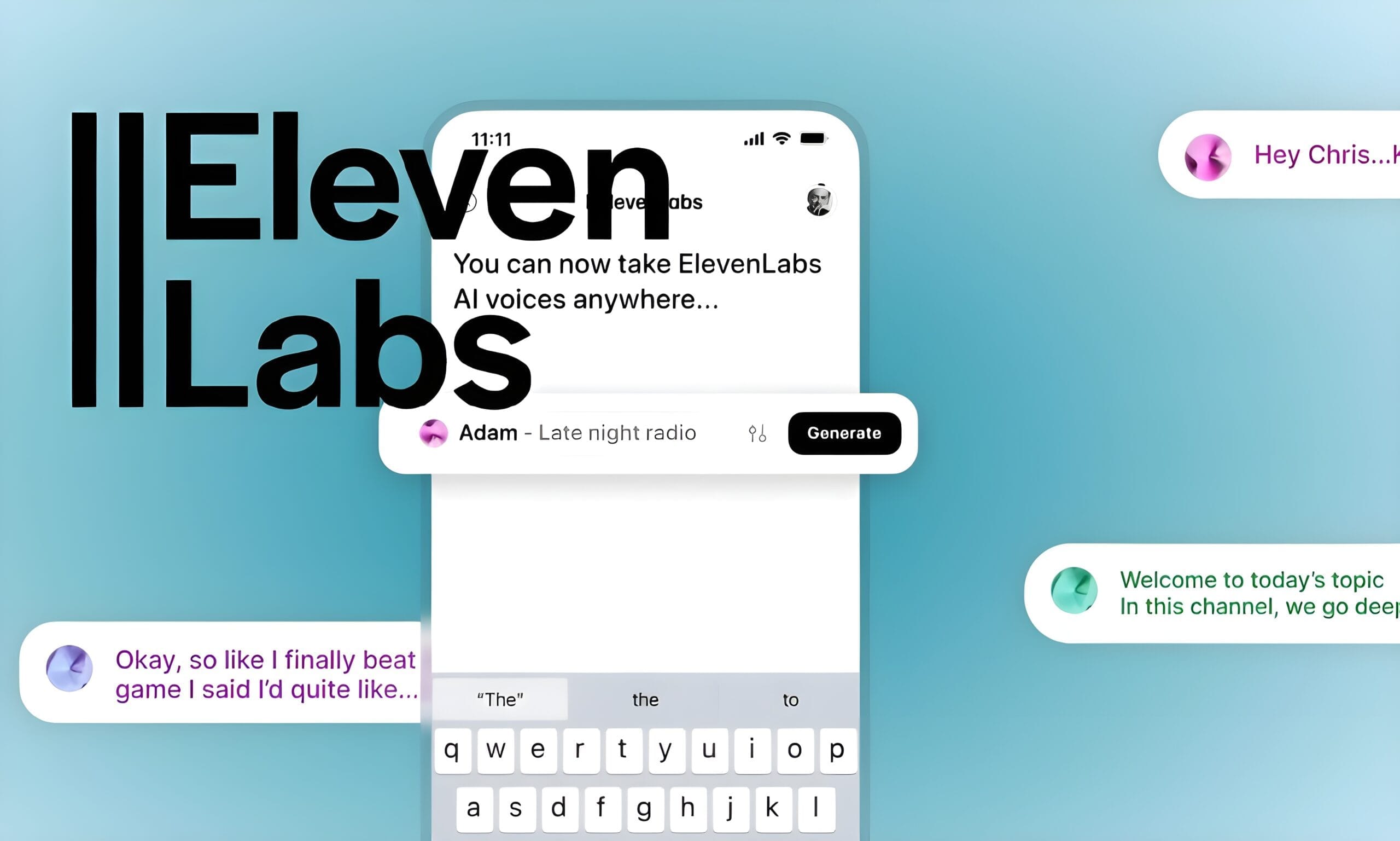ElevenLabs Launches AI Voice Generation App for Android and iOS